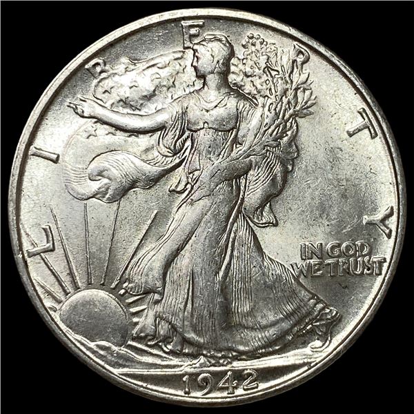 1942-S Silver Walking Liberty Half Dollar UNCIRCULATED