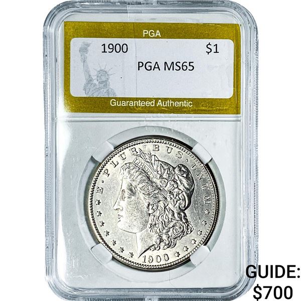 1900 Morgan Silver Dollar PGA MS65