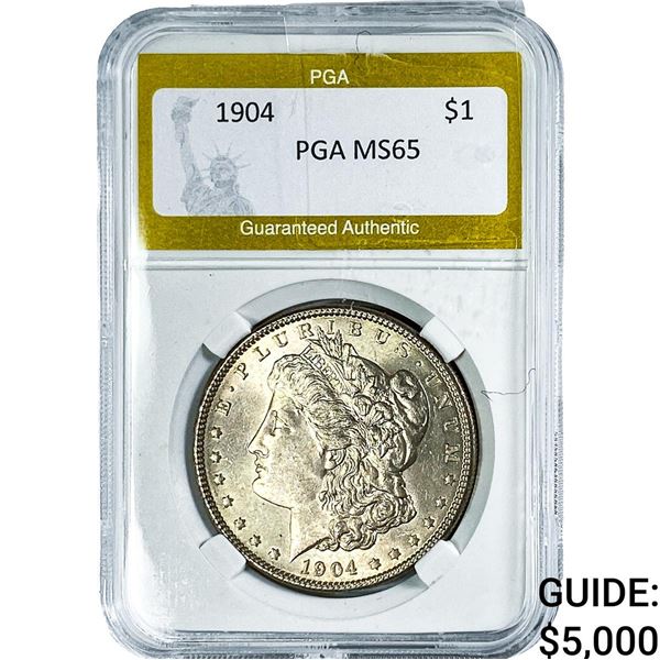 1904 Morgan Silver Dollar PGA MS65