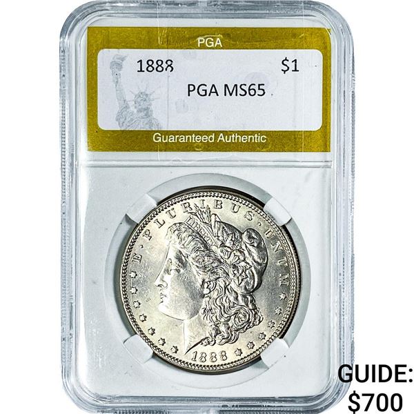 1888 Morgan Silver Dollar PGA MS65