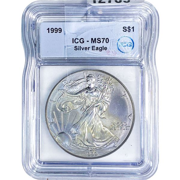 1999 Silver Eagle ICG MS70
