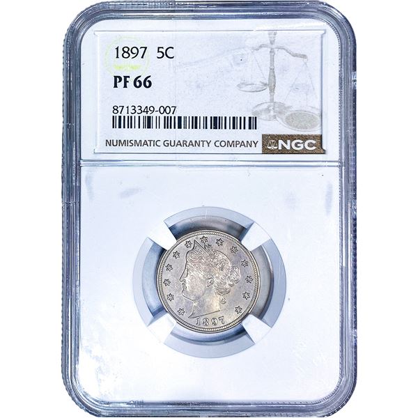 1897 Liberty Victory Nickel NGC PF66