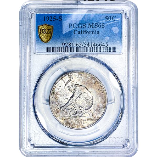 1925-S Jubilee Half Dollar PCGS MS65
