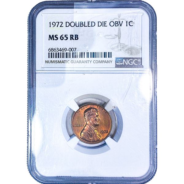 1972 Wheat Cent NGC MS65 RB