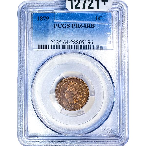 1879 Wheat Cent PCGS PR64 RB