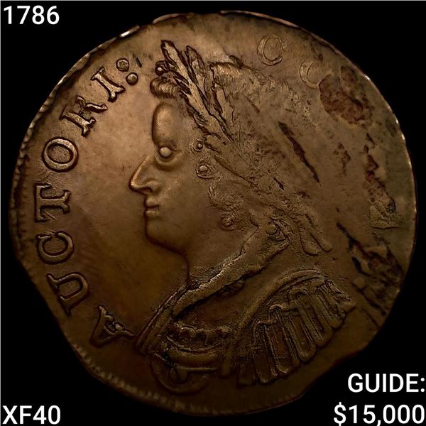 1786 Connecticut 1/2p MB Left, Miller 5.7 H-1