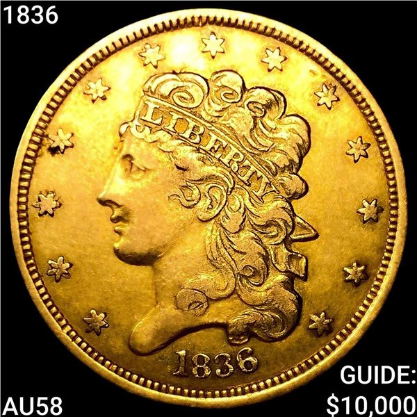 1836 $5 Gold Half Eagle