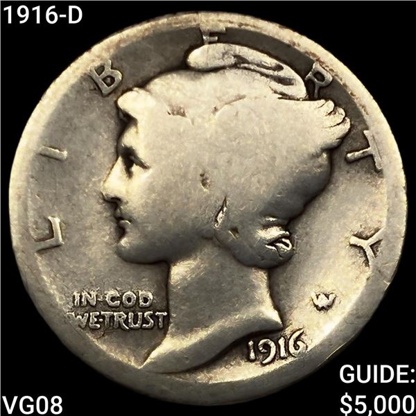 1916-D Mercury Dime