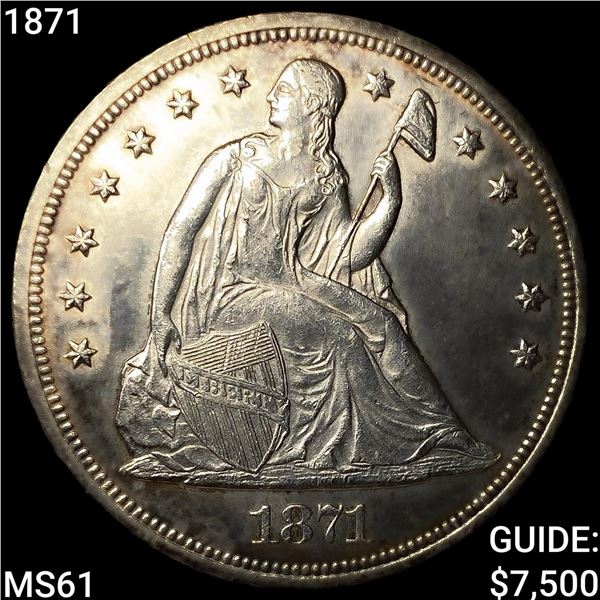 1871 Seated Liberty Dollar