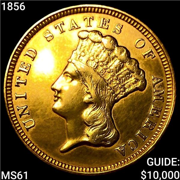 1856 $3 Gold Piece