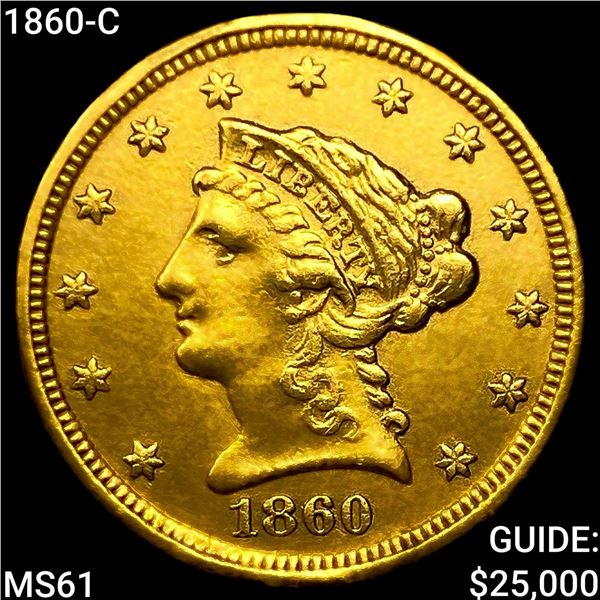 1860-C $2.50 Gold Quarter Eagle