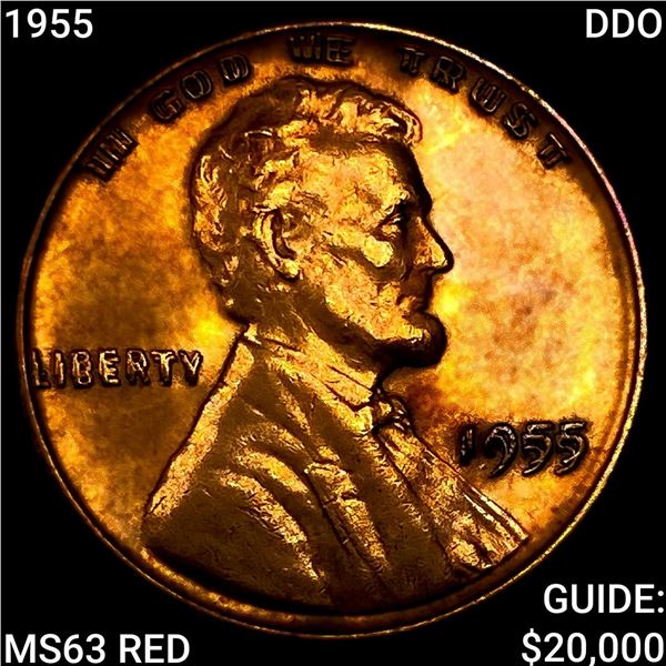 1955 DDO Wheat Cent