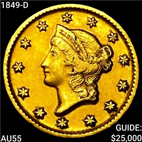 1849-D Rare Gold Dollar