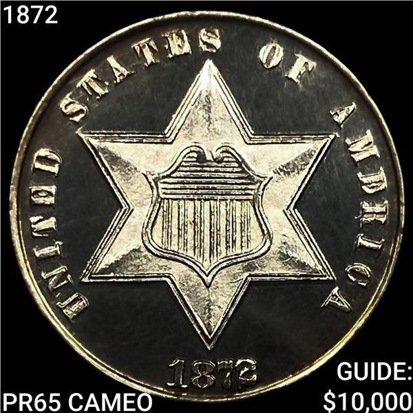 1872 Silver Three Cent