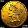 Image 1 : 1845 $5 Gold Half Eagle