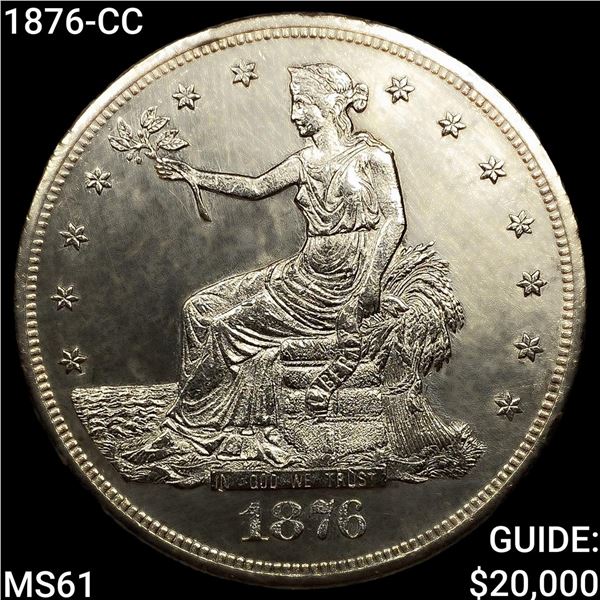 1876-CC Silver Trade Dollar
