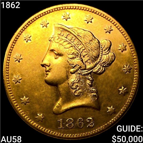 1862 $10 Gold Eagle