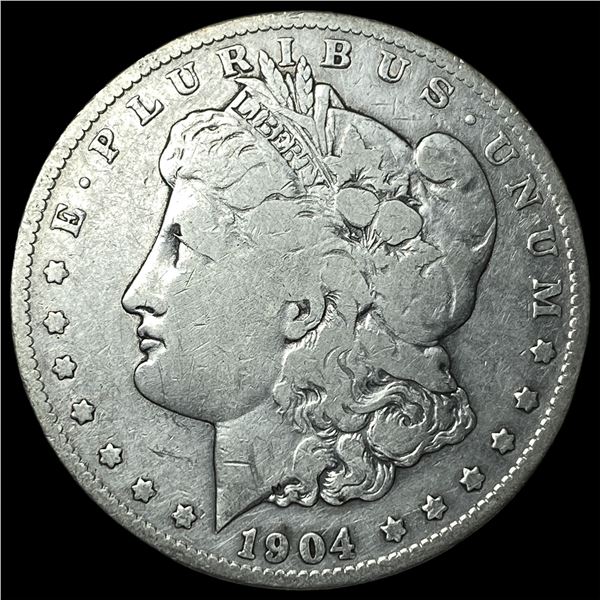 1904-S Silver Morgan Dollar ABOUT  UNCIRCULATED