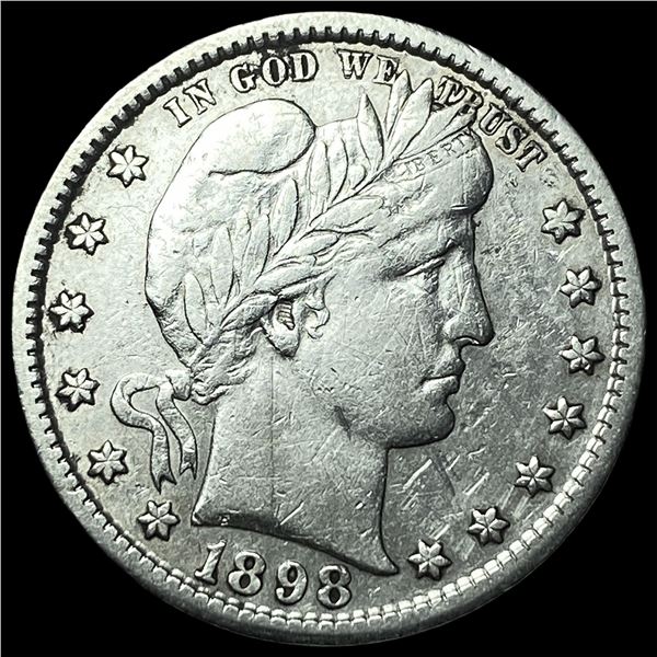 1898-S Silver Barber Quarter CLOSELY  UNCIRCULATED
