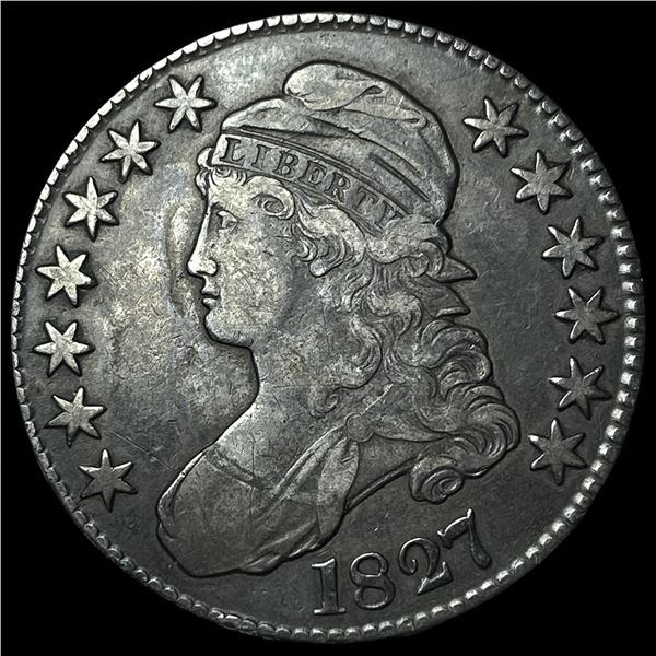 1827 Capped Bust Half Dollar NEARLY  UNCIRCULATED
