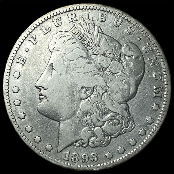 1893-S Silver Morgan Dollar ABOUT  UNCIRCULATED