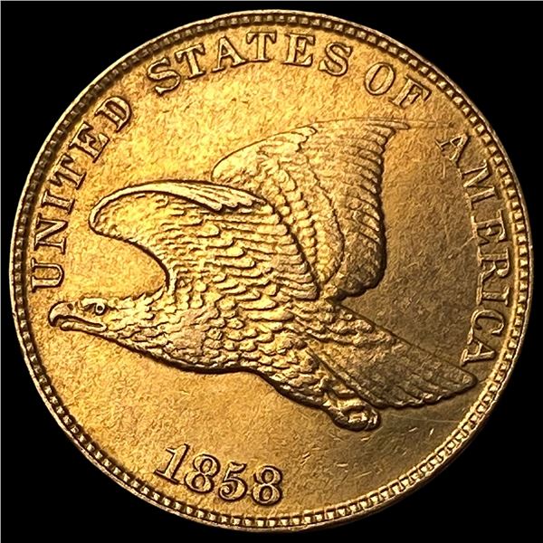 1858 Copper-Nickel Flying Eagle Cent HIGH  GRADE