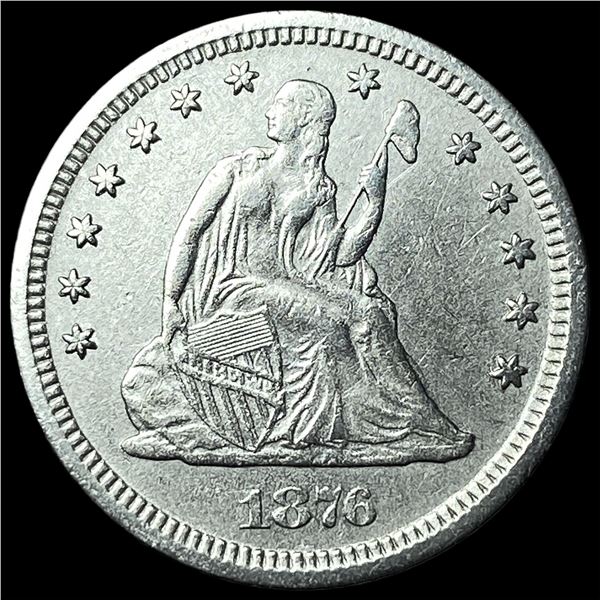 1876-CC Silver Quarter Dollar UNCIRCULATED