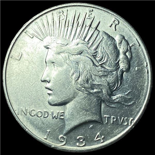 1934 Silver Peace Dollar CLOSELY UNCIRCULATED