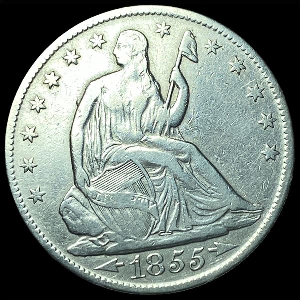 1855-O Silver Half Dollar CLOSELY UNCIRCULATED