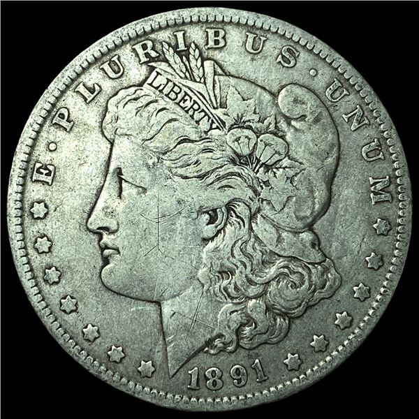 1891-O Silver Morgan Dollar LIGHTLY CIRCULATED