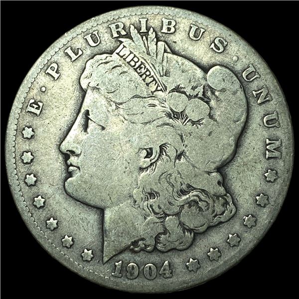 1904-S Silver Morgan Dollar ABOUT UNCIRCULATED