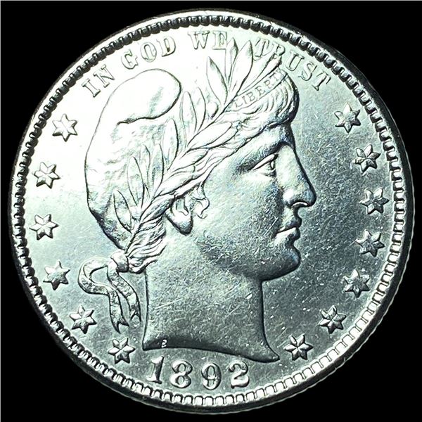 1892-O Silver Barber Quarter CHOICE BU