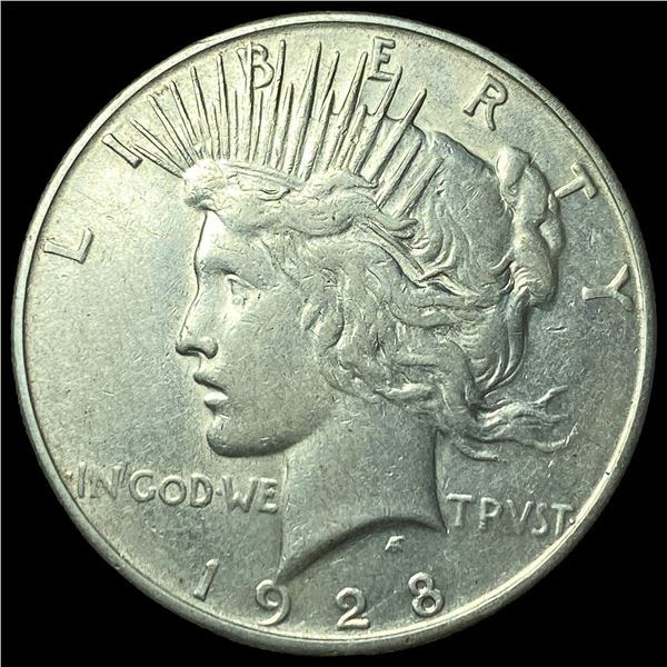 1928-S Silver Peace Dollar CLOSELY UNCIRCULATED