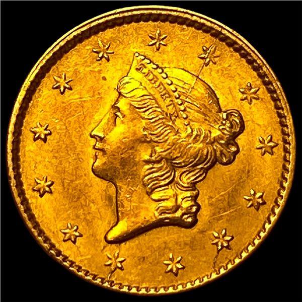 1850 Gold $1 Type 1 CLOSELY UNCIRCULATED