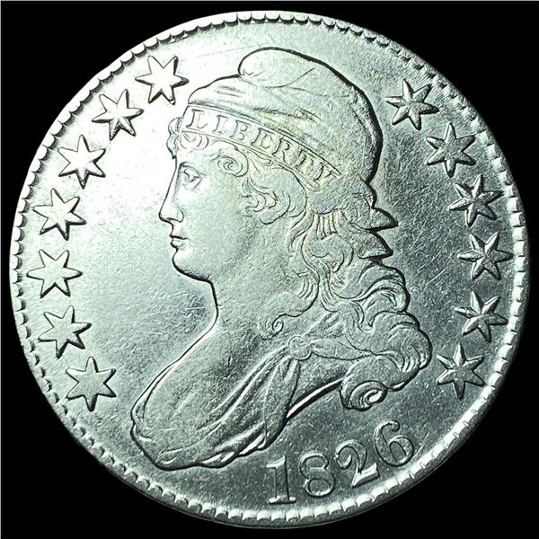 1826 Capped Bust Half Dollar NEARLY UNCIRCULATED