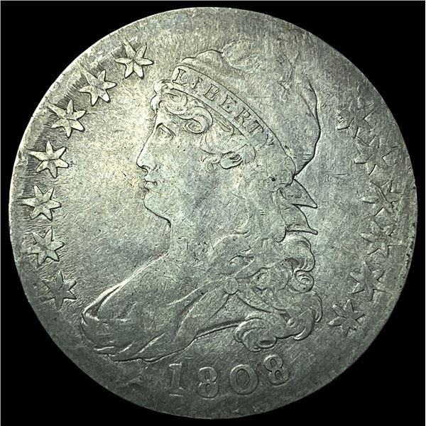 1808 Capped Bust Half Dollar NICELY CIRCULATED