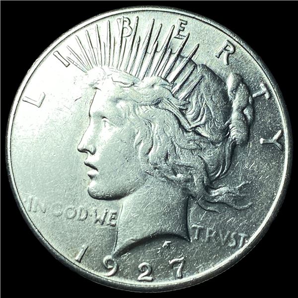 1927-S Silver Peace Dollar CHOICE AU