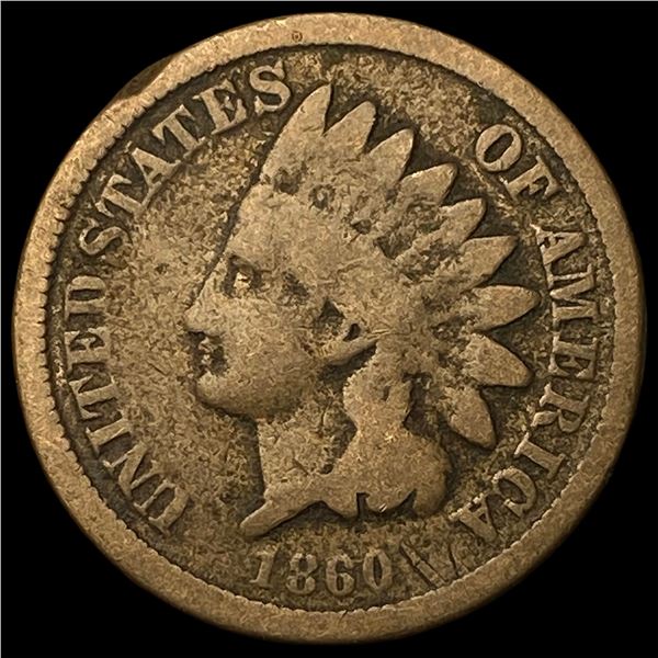 1860 Indian Head Cent LIGHTLY CIRCULATED