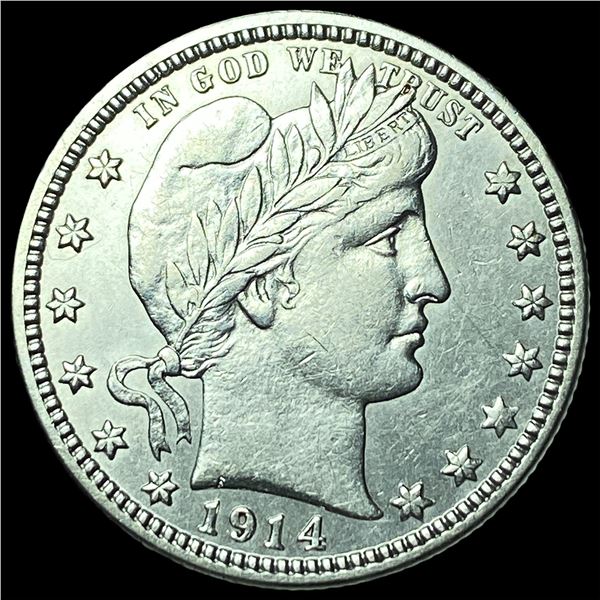 1914-D Silver Barber Quarter UNCIRCULATED