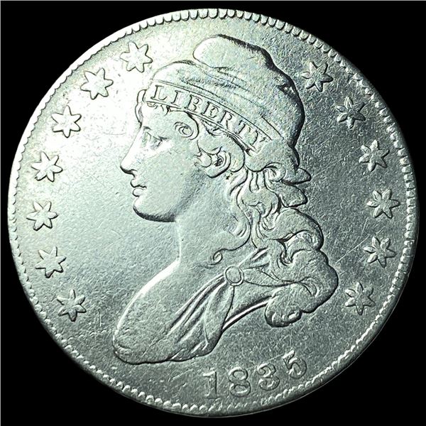 1835 Capped Bust Half Dollar NEARLY UNCIRCULATED