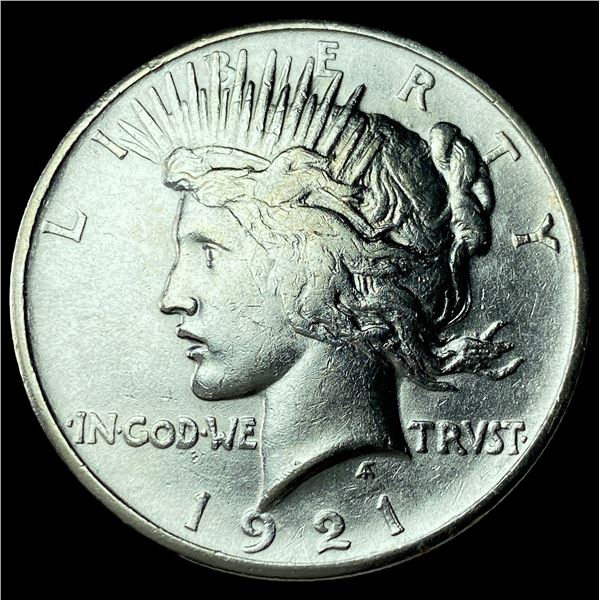 1921 Silver Peace Dollar CHOICE AU