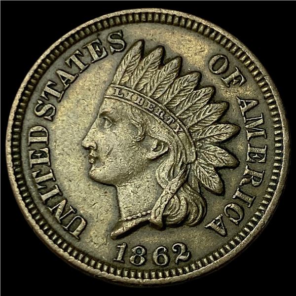 1862 Copper-Nickel Indian Head Cent CLOSELY UNCIRCULATED