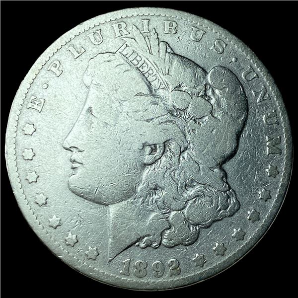 1892 Morgan Silver Dollar LIGHTLY CIRCULATED