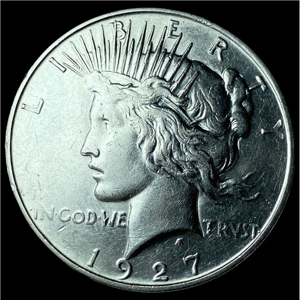 1927 Silver Peace Dollar CLOSELY UNCIRCULATED