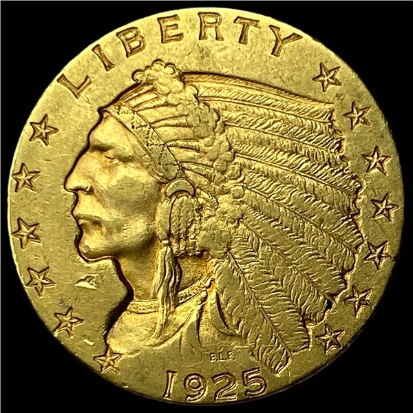 1925-D Gold Indian Head $2.5 Quarter Eagle UNCIRCULATED