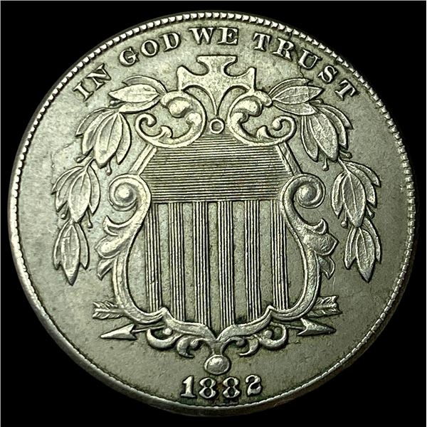 1882 Shield Nickel CHOICE AU