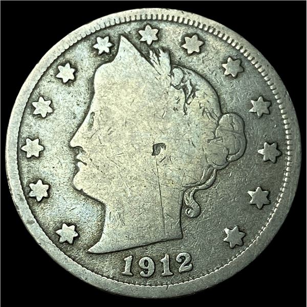 1912-S Liberty Head Nickel NICELY CIRCULATED