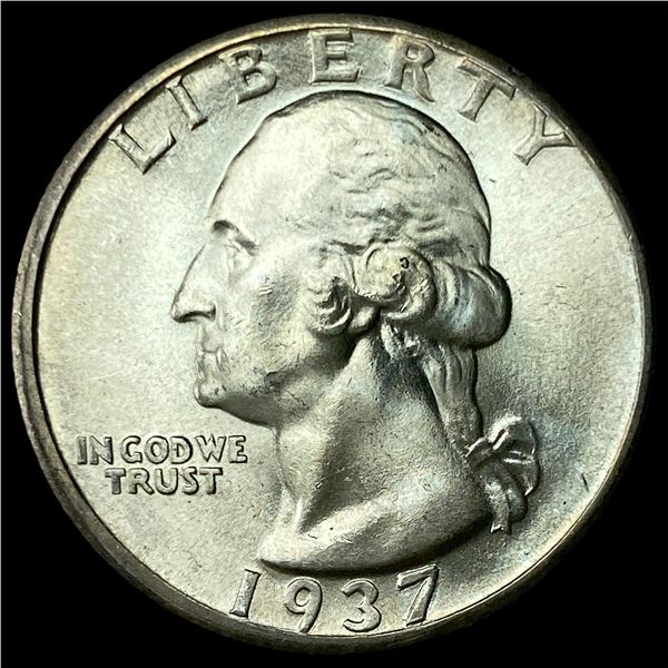 1937-D Silver Washington Quarter GEM BU