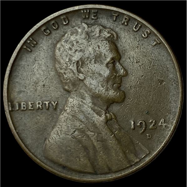 1924-D Lincoln Wheat Cent CHOICE AU