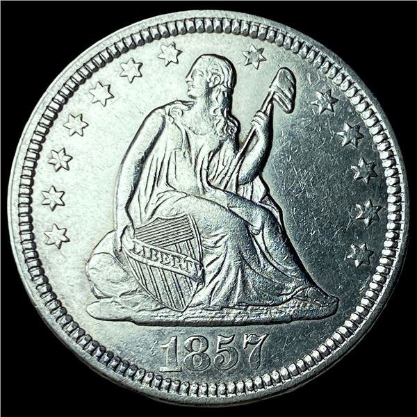 1857 Seated Liberty Quarter UNCIRCULATED